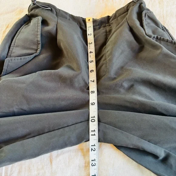 🌻Y2k ICON Black‎ Drawstring Parachute Pants in Black XS - Picture 5 of 9